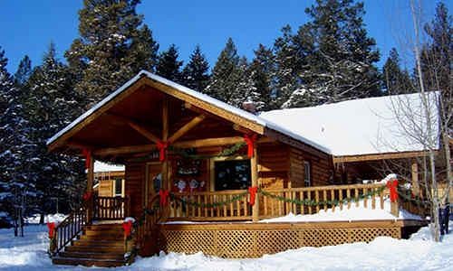 ホテルSomers Bay Log Cabin Lodging エクステリア 写真